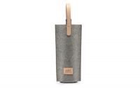 Felt Wine Bag Strong And Durable,vegetable-tanned Leather Trim