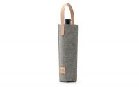 Felt Wine Bag Strong And Durable,vegetable-tanned Leather Trim