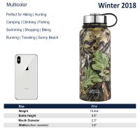 Stainless Steel Insulated Water Bottle, 32 oz Double Wall Vacuum Insulated Wide Mouth Thermos Flask for Hot &amp;amp; Cold Drinks, Leak &amp;amp; Sweat Proof, Metal Bottle with BPA Free Cap