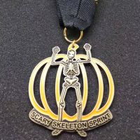 New Metal 3D Silver Marathon Race Sports Awards Trophy Medal