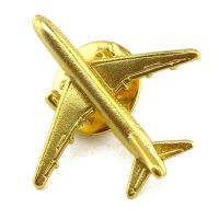 Wholesale Custom Die Casting 3D Logo Airplane Model Lapel Pins Metal Art Crafts Air Tactical Gear  Uniform Button Badge with Design Logo
