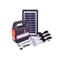 Mini portable home solar power system off grid DC solar energy system light kit with FM radio and MP3