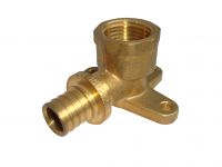 Pex Pipe Fittings with Certificate /floor heating system/ pexb/pexa system /brass fitting  wall plated elbow