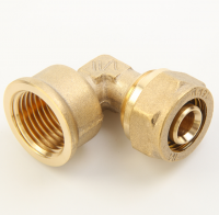 Compression fitting in brass for pipes