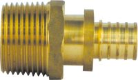 Copper/Brass PEX Sliding Fittings-with Watermark/Acs/Aenor/Wras/Skz Certificate-Male Straight Connector