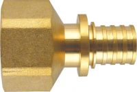 Copper/Brass PEX Sliding Fittings-with Watermark/Acs/Aenor/Wras/Skz Certificate-Female Straight Connector