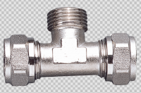 Screw Fittings for Multilayer Pipes - Male Tee