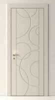 Classic white Flush interior wood door 