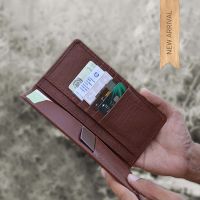 Coat wallet leather for travel