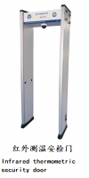 Infrared thermometric security door