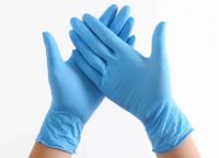 Disposable Blue Medical Nitrile Gloves Powder Free