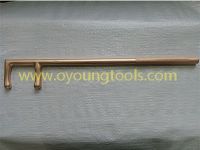 Non-Sparking Valve Wheel Hook Wrench Spanner Key,60*500mm - OY6174B