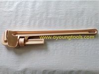 Non Sparking Tools Pipe Wrench, 18" , Copper Beryllium, American Type-ATEX