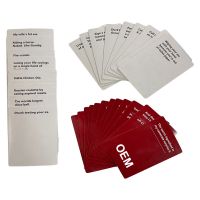 Manufacturer Customized 50 / 100 / 300 / 500 Pcs Paper Printing Drinking Card Game