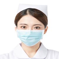 Wholesales CE FDA 510K Disposable 3-ply covid-19 nonwoven surgical Type I/Type II/Type IIR /  ASTM F2100-19 Level 1/2/3 face mask with Tie-on BFE 99%