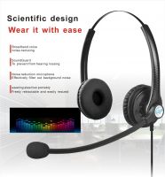 A26 noise-cancelling wired headband with mic headset business call center game music