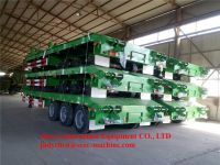 Scec/cimc Low Bed Semi Trailer 3 Fuwa Axles 