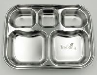 Stainless Steel Divided Plates Tray For Kids 