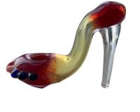 Glass Smoking Pipe High Heel Shaped Pipe Creative Design