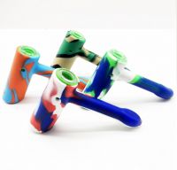 New Design Hammer Shape Pipe Silicone Smoking Pipe