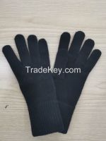 100% RWS wool knitted gloves