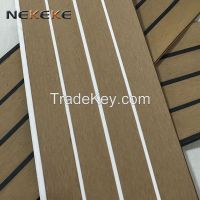 25 Meter Roll 200mm Wide With Black Caulking Line Synthetic Teak Compo