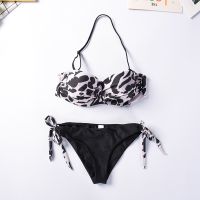 Customized Swimsuit Women OEM Swimsuit Hot Sale Custom Print Swimming Suits Backless Two Piece Bikini 