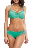 Tie Detail Bikini With Slit Skirt Set Three-piece Swimsuit 