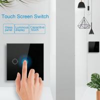 UK Tempered Glass Panel Tuya SmartLife Wifi Lighting Wall Touch Smart Switch 4 Gang Switch