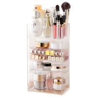 High-quality transparent 5/6/7 Tier lipstick brush cosmetic storage box acrylic makeup organizer