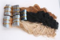 Supplier Remy 100% Human Skin Weft Invisible Double Faced Russian Tape Hair Extension