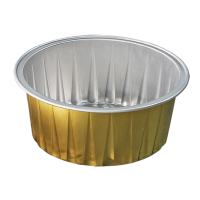 80ml Colored Smoothwall Round Baking Pan Airline Box Aluminum Foil Tray Foil Container