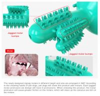 Cactus Shape Squeaky Dog Toothbrush Suction Cup Puppy Dog Chew Toys Pet Products