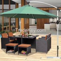 Best selling garden furniture dining chair and table set rattan patio