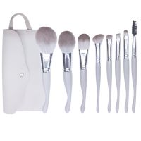 8PCS Seahorse Grey Makeup Brush Set for Makeup Beginner