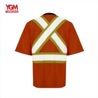 Hi Vis Safety Reflective T-shirt Custom Coveralls 