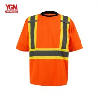 Hi Vis Safety Reflective T-shirt Custom Coveralls 