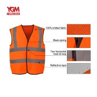 High Visibility Construction Security Custom Safety Vest