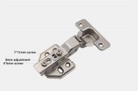  One way non detachable cold rolled steel soft closing cabinet hinge