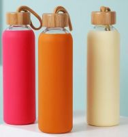 glass water bottles with handle