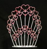 Rhinestone Valentine love crowns