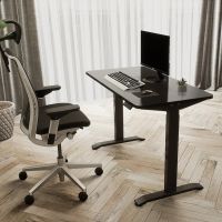 Electric Height Adjustable Standing Desk Home Office Computer Table