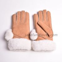 Ladies genuine sheepskin hand stitched sheepskin glove