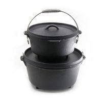 Amazon Top Sale Camping Cooking Pot Cast Iron Dutch Oven