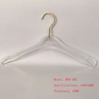 Woman And Man Size Transparent Wide Shoulder Clear Crystal Acrylic Clothes Hangers 