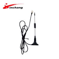900/1800mhz GSM steel whip spring mobile vehicle antenna with SMA magnetic base mount