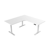 Loctek ET223L(IB) L-Shaped Three-Leg Corner Height Adjustable Sit Standing Up Desks Frame