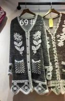 Ladies furry Cardigan Knitted Sweater Jacket Sweet  Arab