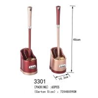 Bathroom Cleaning Plastic Toilet Brush Set With Holder