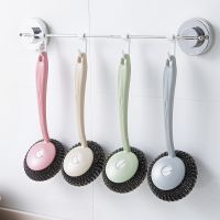Supply Replaceable Wire Ball Large Dish Kitchen Cleaning Brush